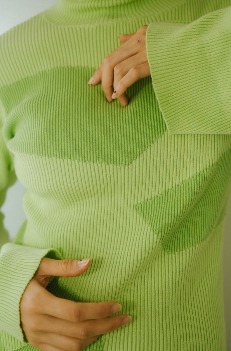 wide sleeve high neck knit/4color - KNUTH MARF
