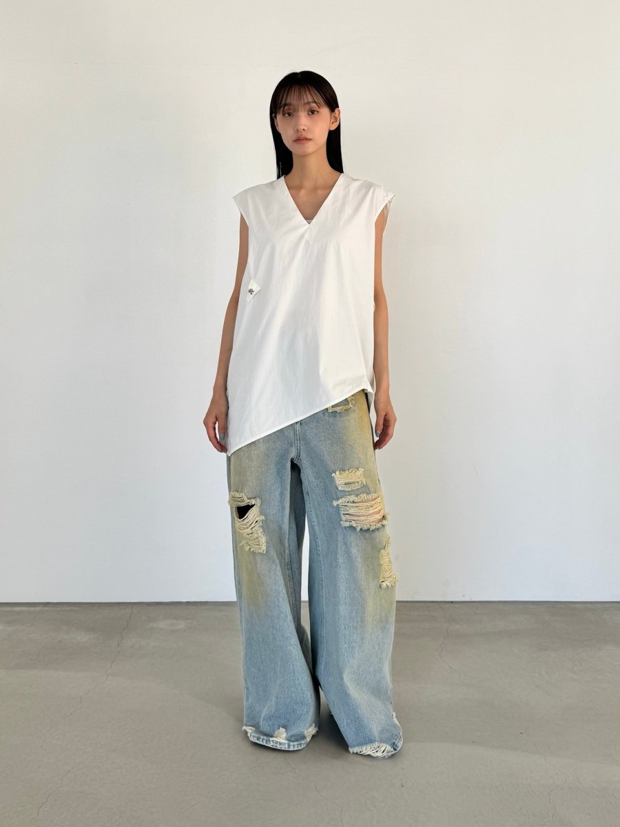 2way asymmetry blouse - KNUTH MARF