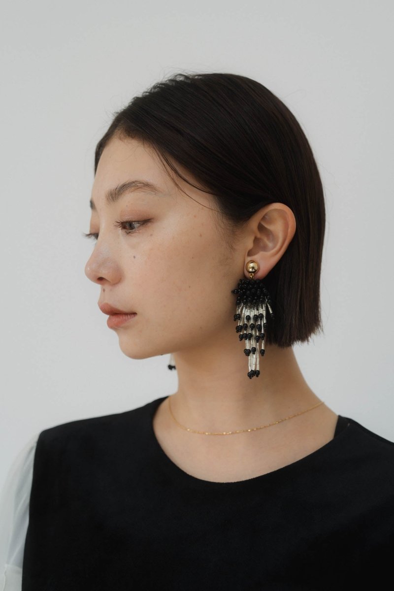 beads earring/blackmix - KNUTH MARF