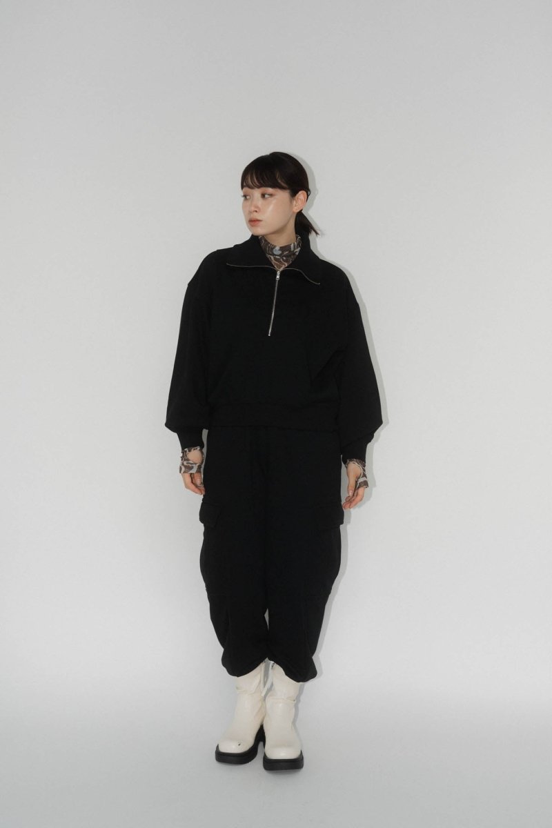 cargo sweat pants(unisex)/black/S - KNUTH MARF