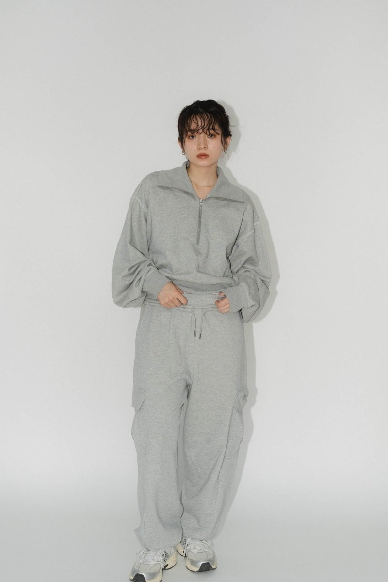 cargo sweat pants(unisex)/gray - KNUTH MARF