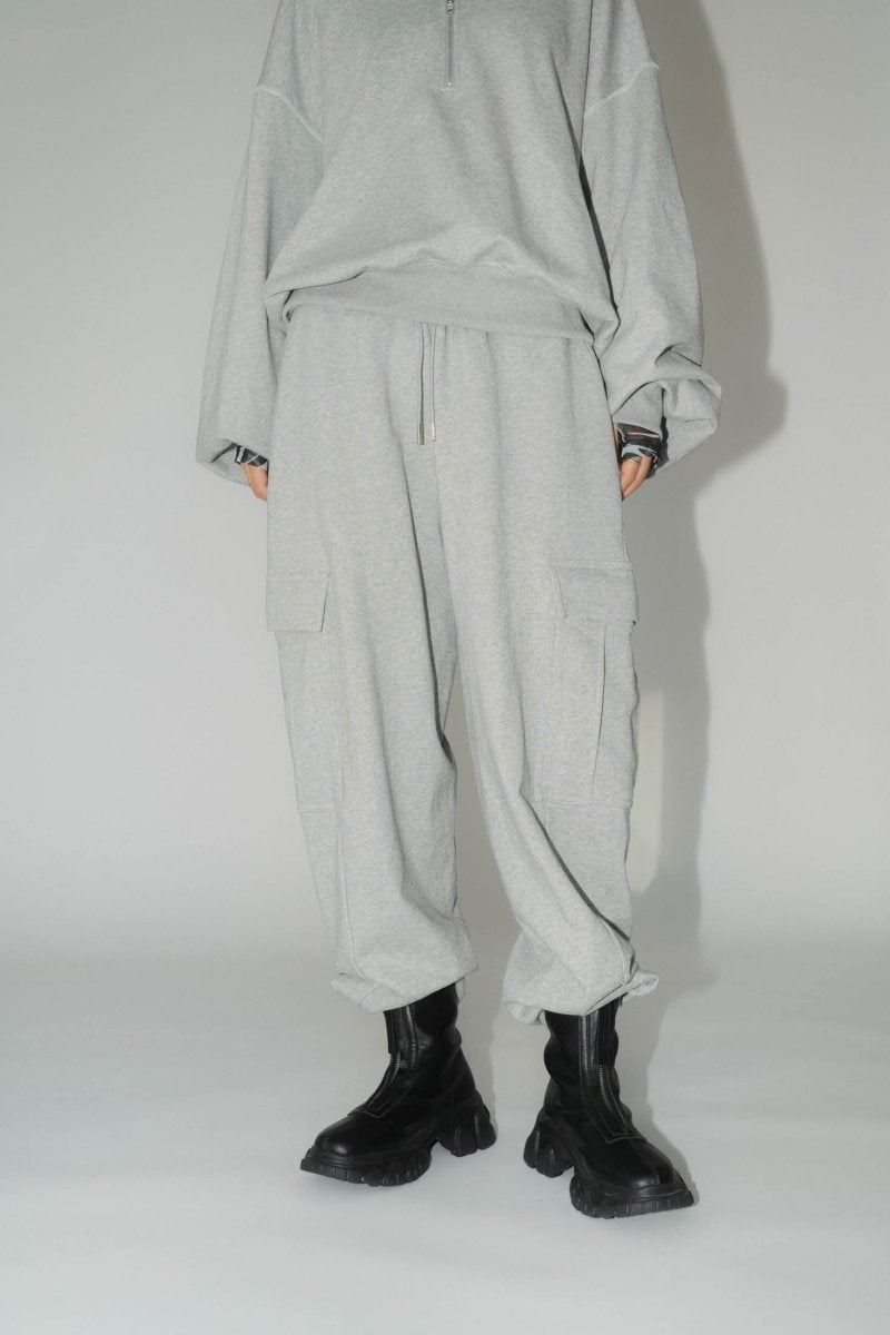 cargo sweat pants(unisex)/gray/M - KNUTH MARF