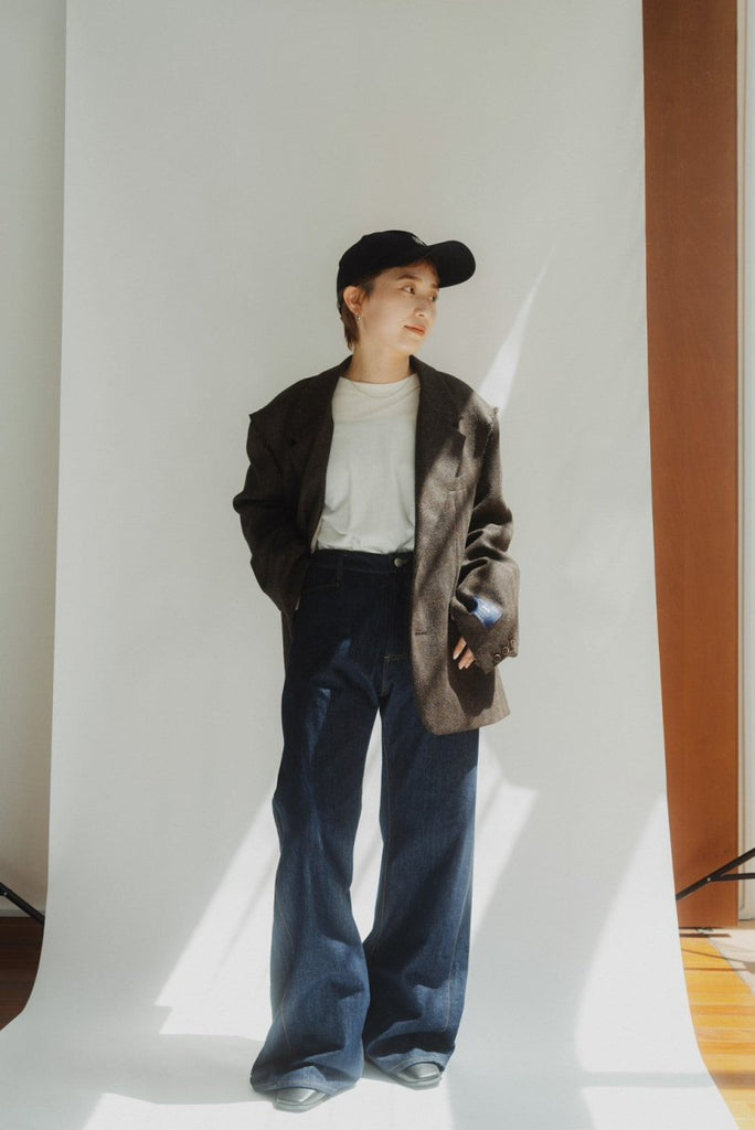 denim baggy pants/indigo | KNUTH MARF