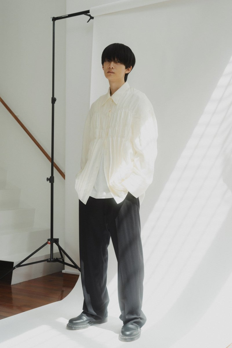 shirring shirt/white - KNUTH MARF