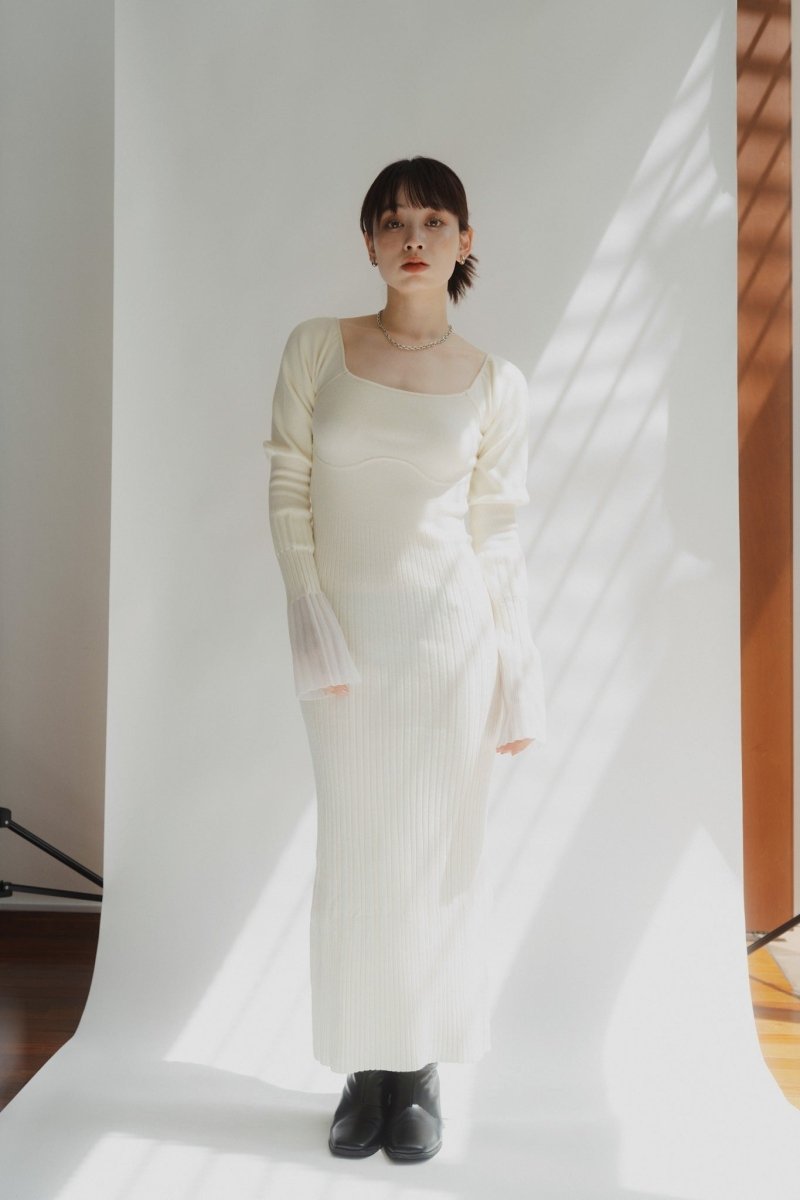 square neck one piece/white - KNUTH MARF