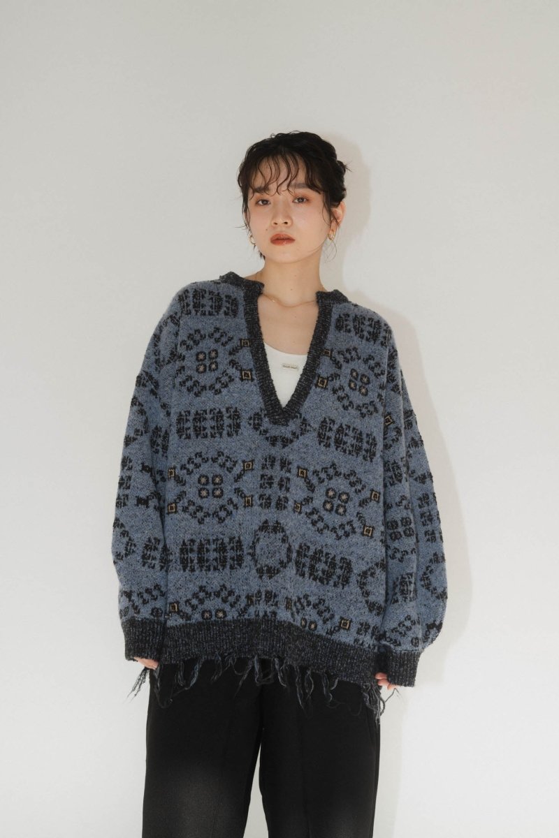 トップス Knuth Marf vintage damage knit(unisex)