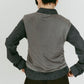 2 - piece layered compact shirt/navygray - KNUTH MARF