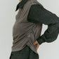 2 - piece layered compact shirt/navygray - KNUTH MARF