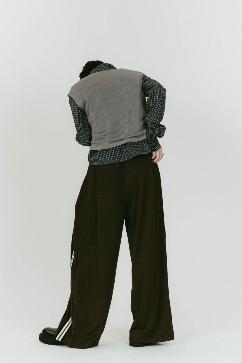 2 - piece layered compact shirt/navygray - KNUTH MARF