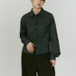 2 - piece layered compact shirt/navygray - KNUTH MARF