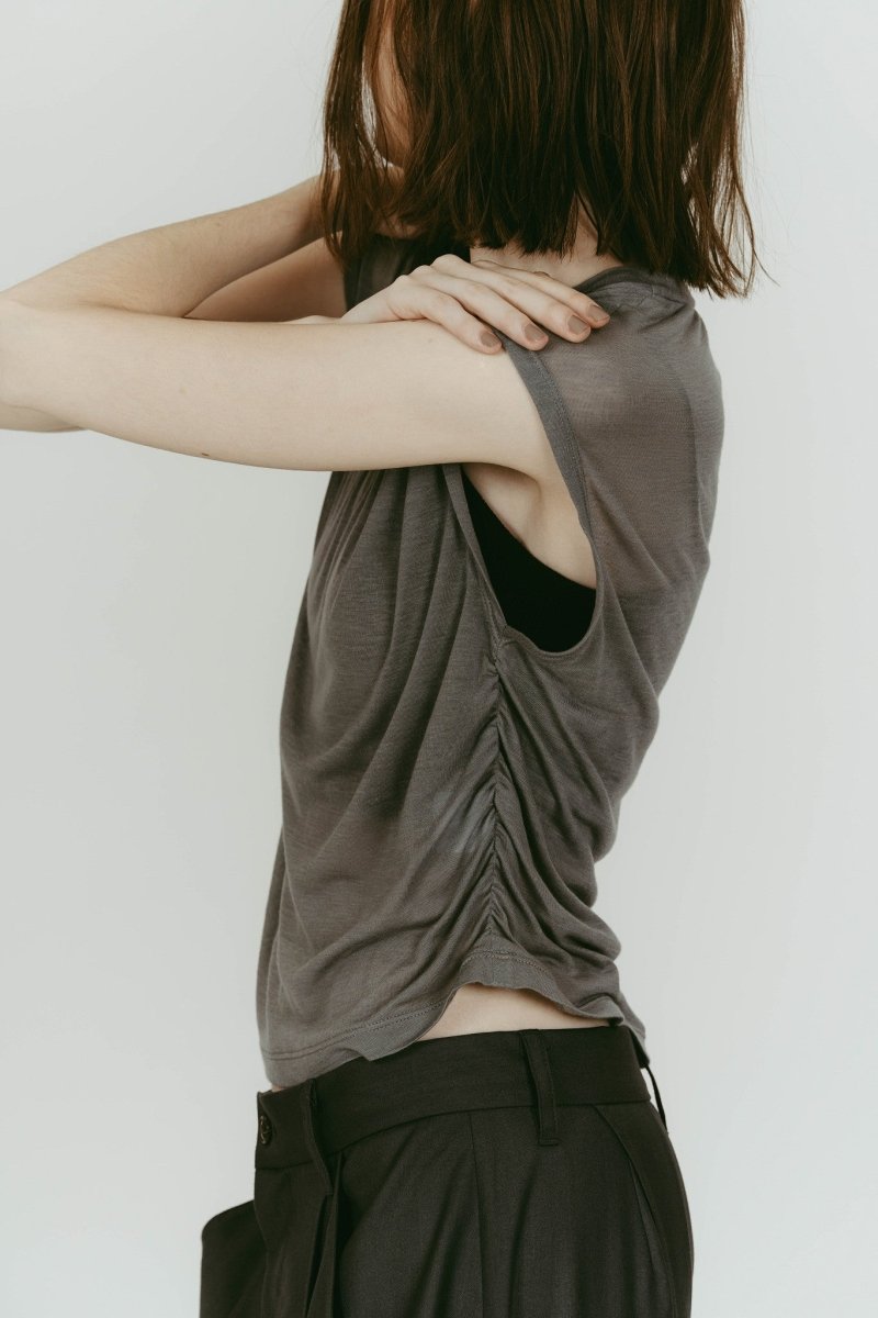 2 - piece layered compact shirt/navygray - KNUTH MARF