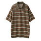 logo stripe polo knit(unisex)/2color