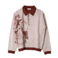 reversible jacquard polo knit(unisex)/red