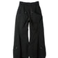 curve utility denim pants(unisex)/black