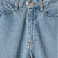 curve utility denim pants(unisex)/blue