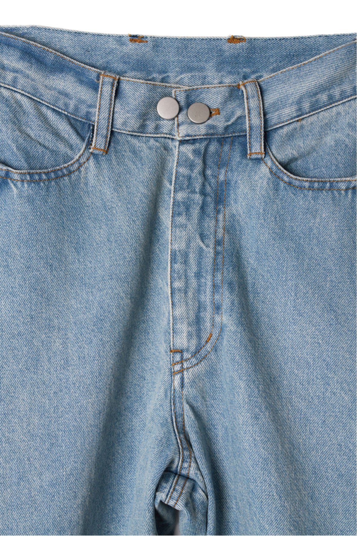 curve utility denim pants(unisex)/blue