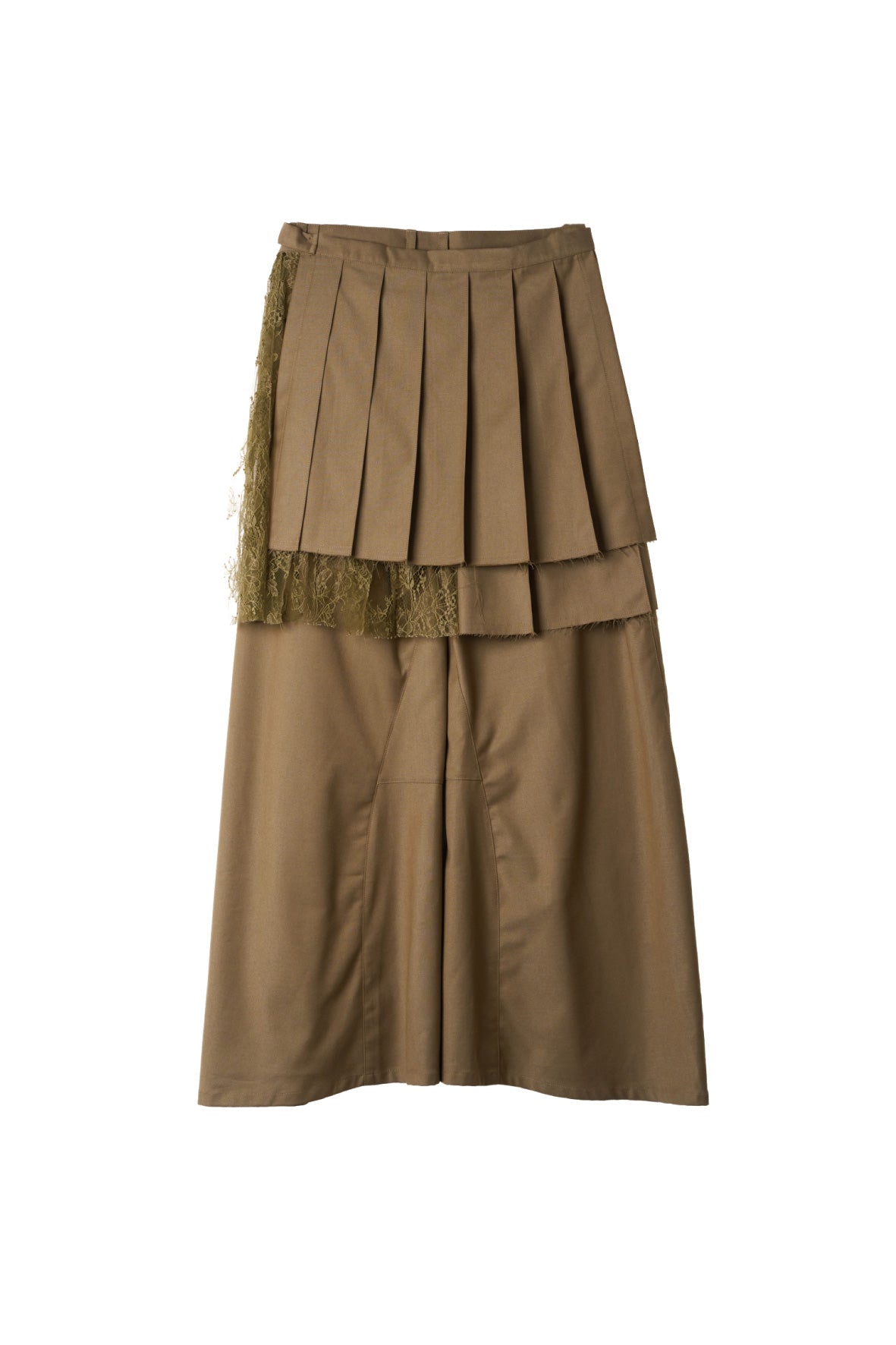 pleated skirt pants/beige