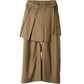 pleated skirt pants/beige