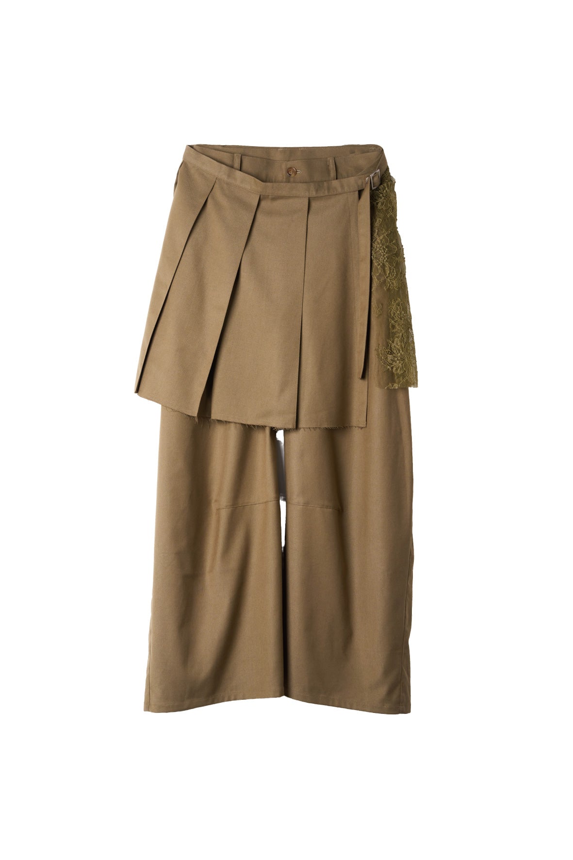 pleated skirt pants/beige