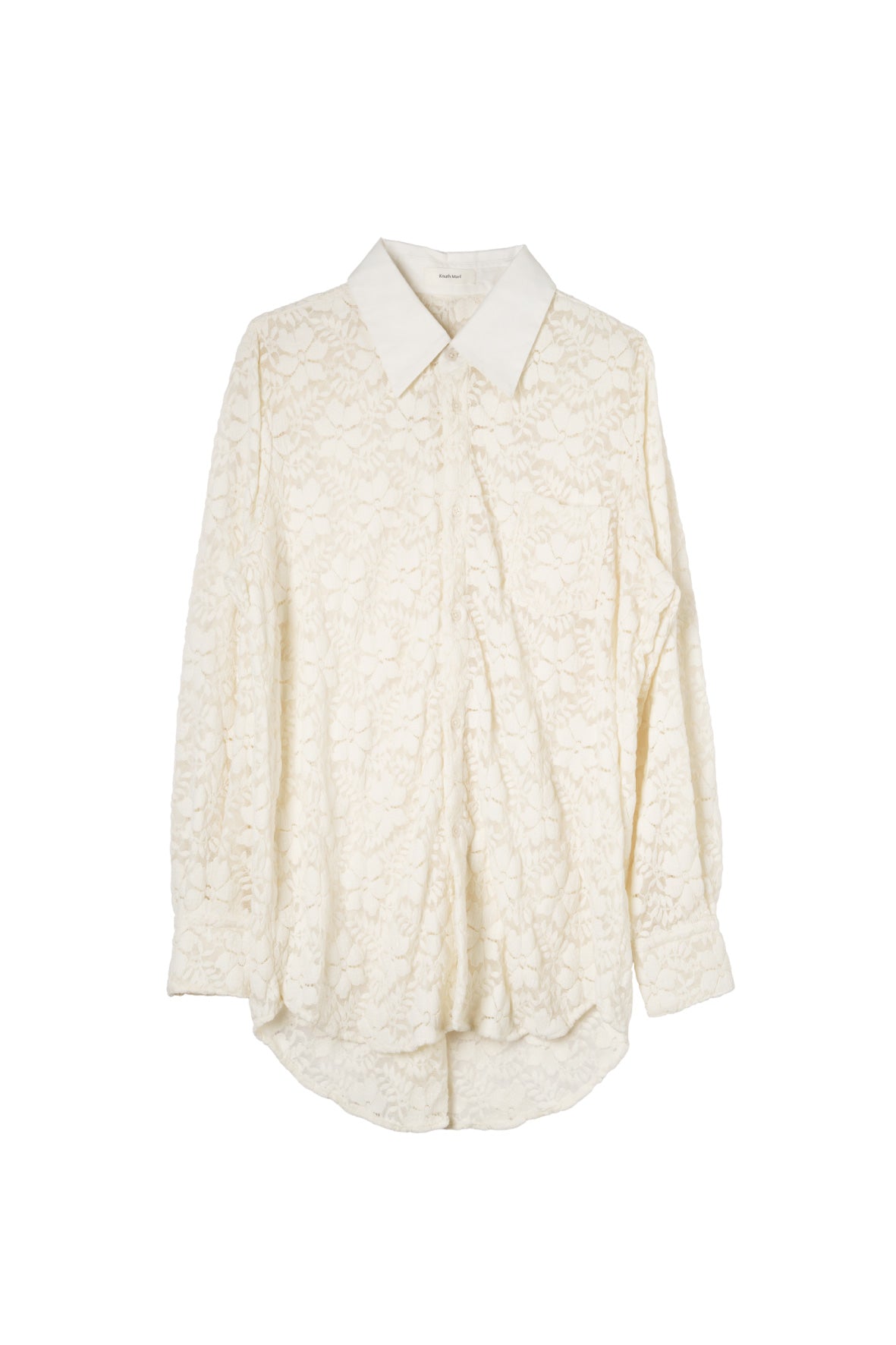 over lace shirt/white