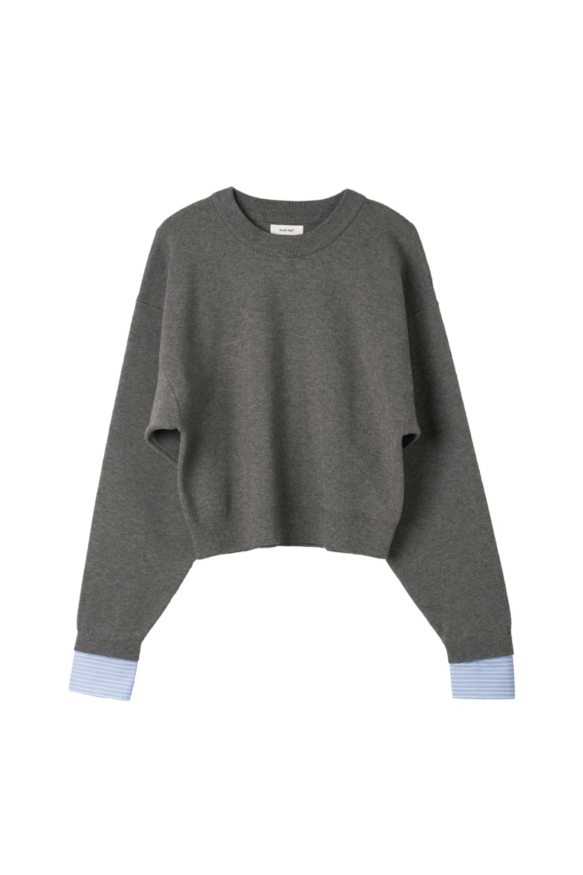 2way cuffs normcore knit/gray