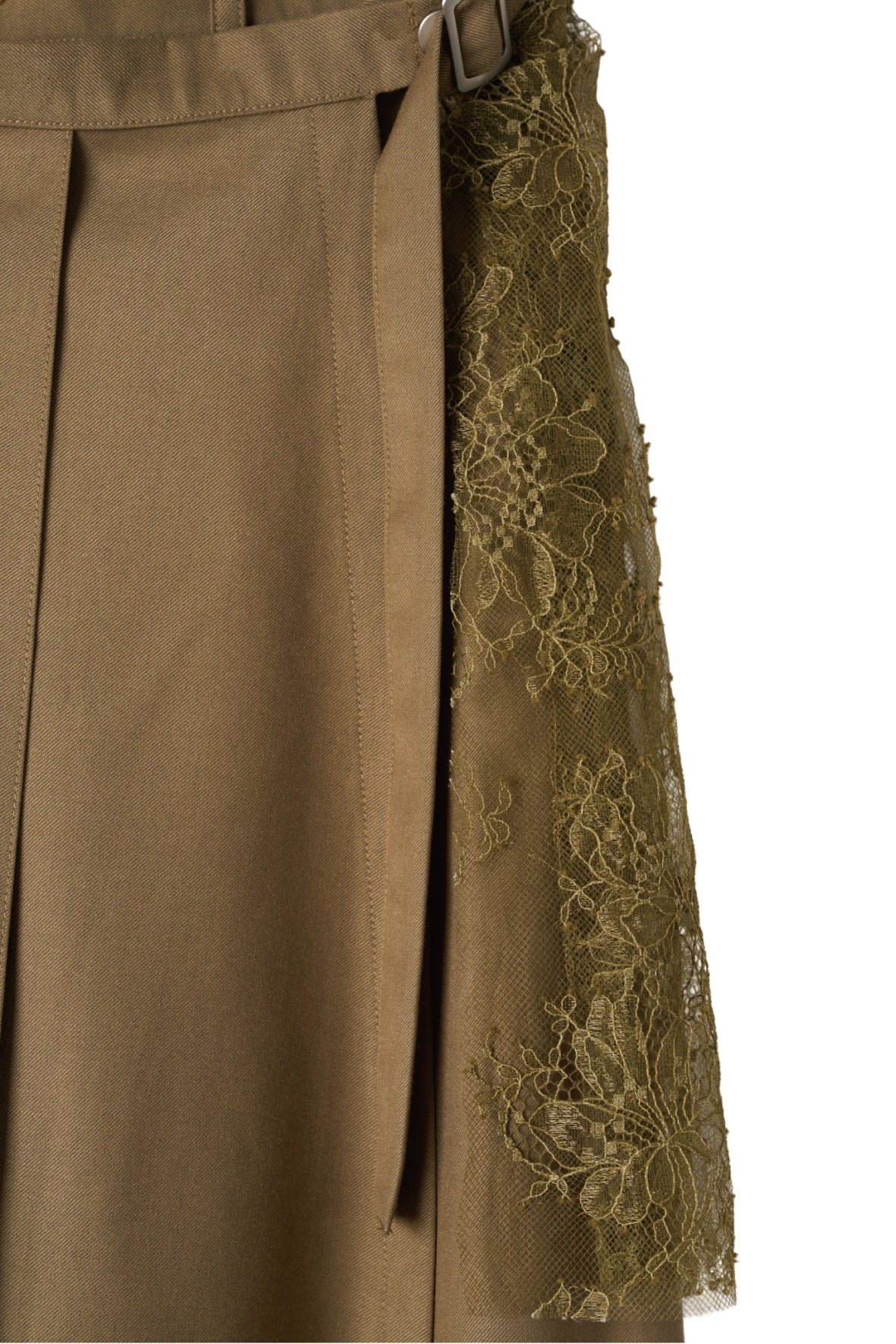 pleated skirt pants/beige