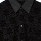 over lace shirt/black