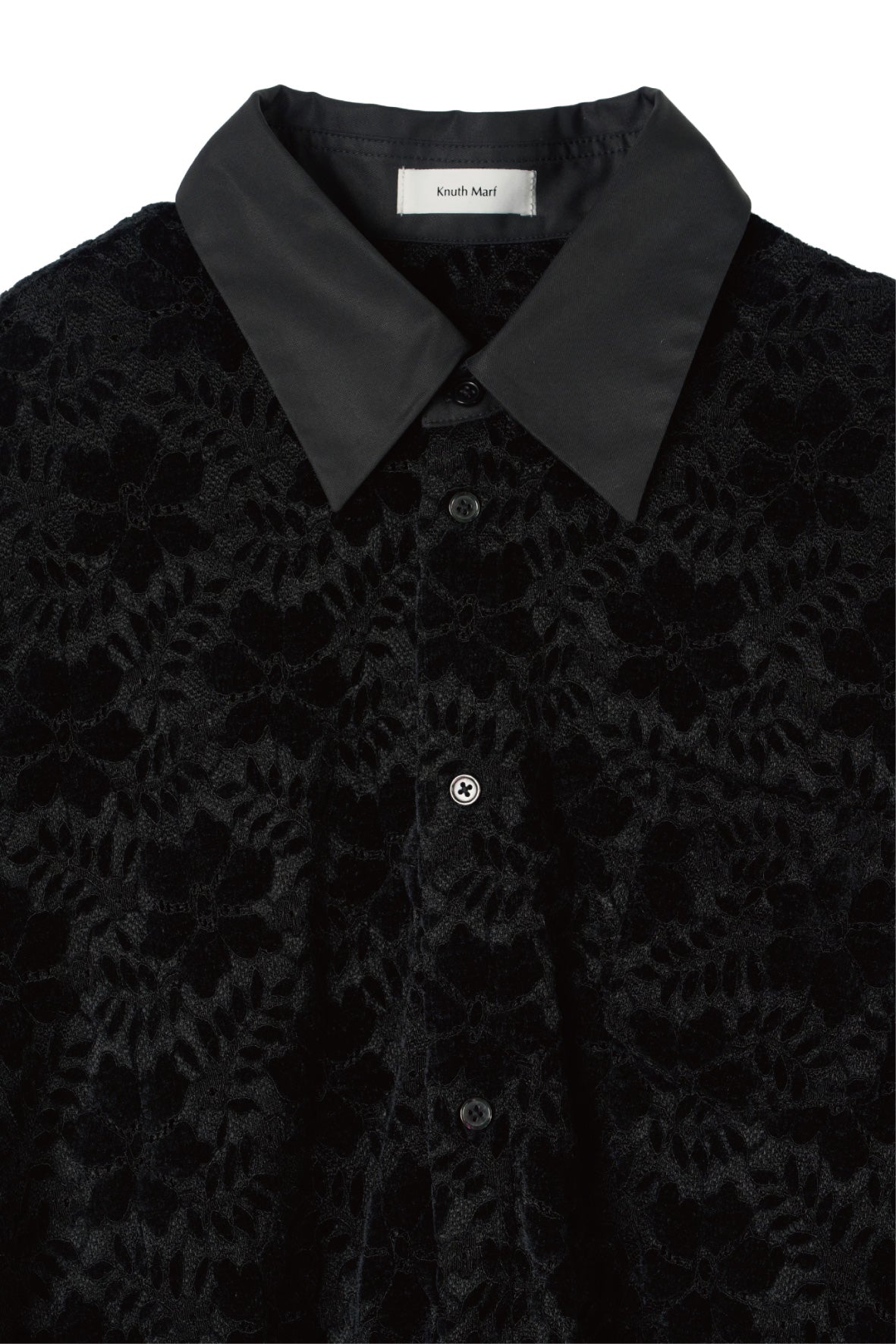 over lace shirt/black