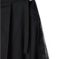 pleated skirt pants/black