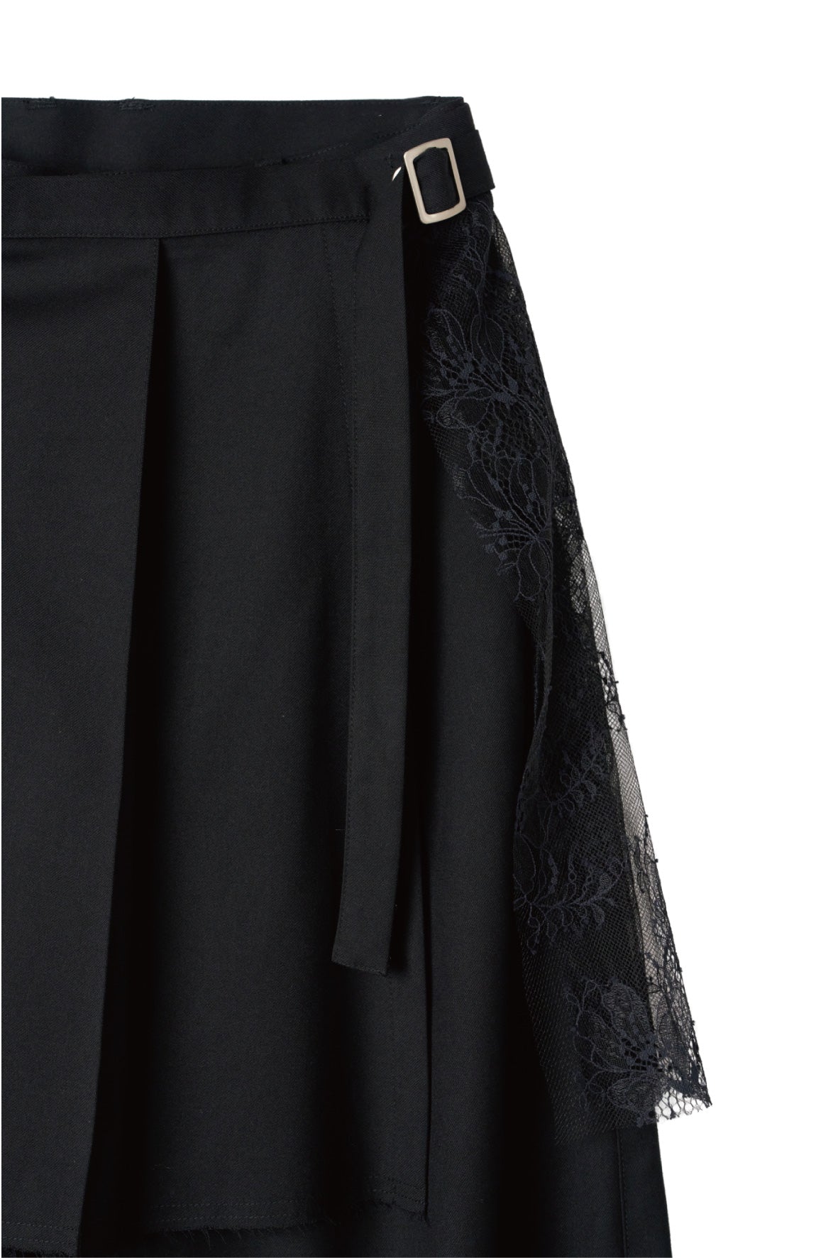 pleated skirt pants/black