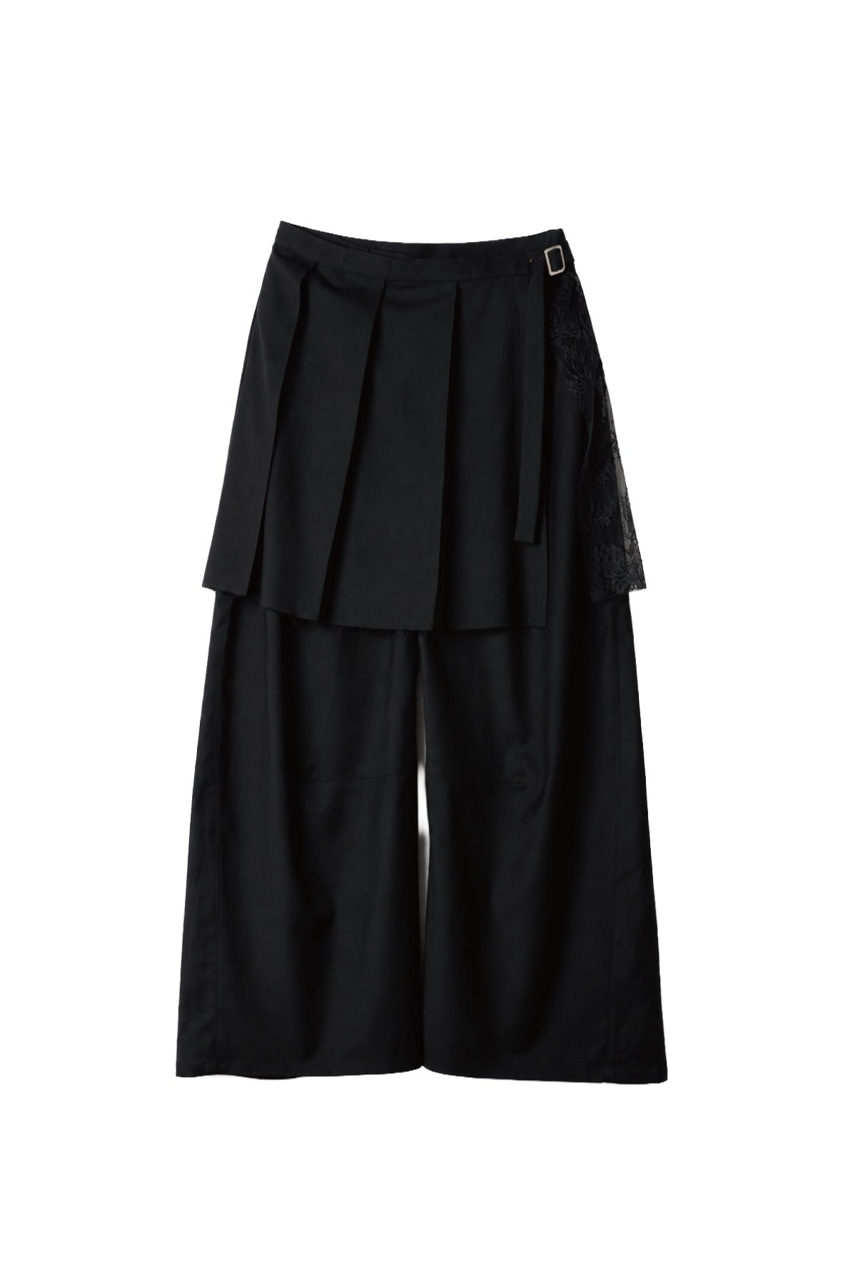 pleated skirt pants/black