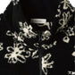 flower boa fleece(unisex)/black