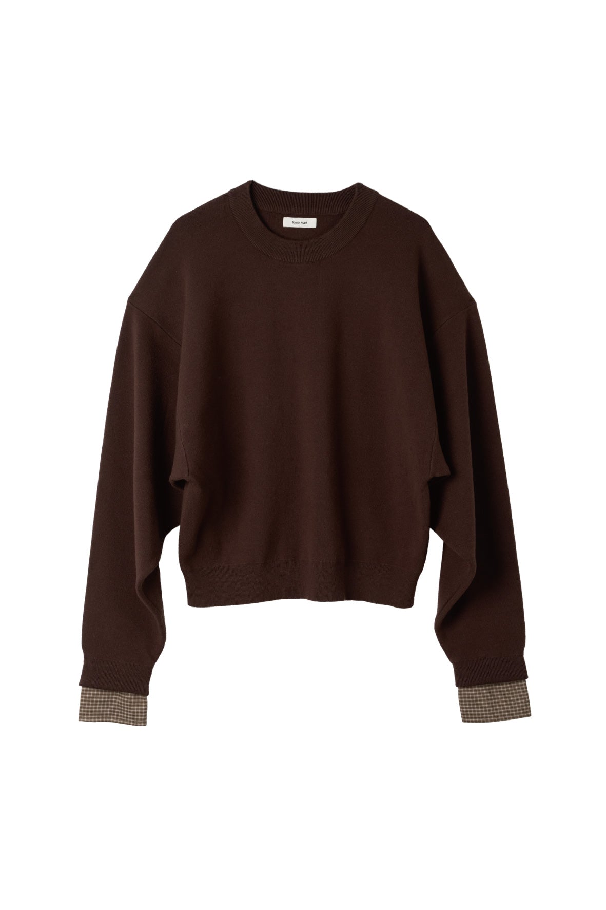 2way cuffs normcore knit(unisex)/brown