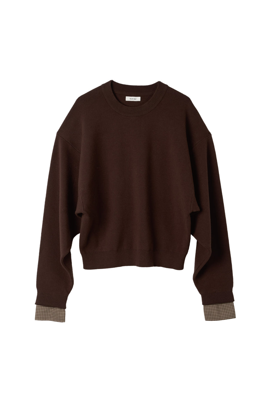 2way cuffs normcore knit(unisex)/brown