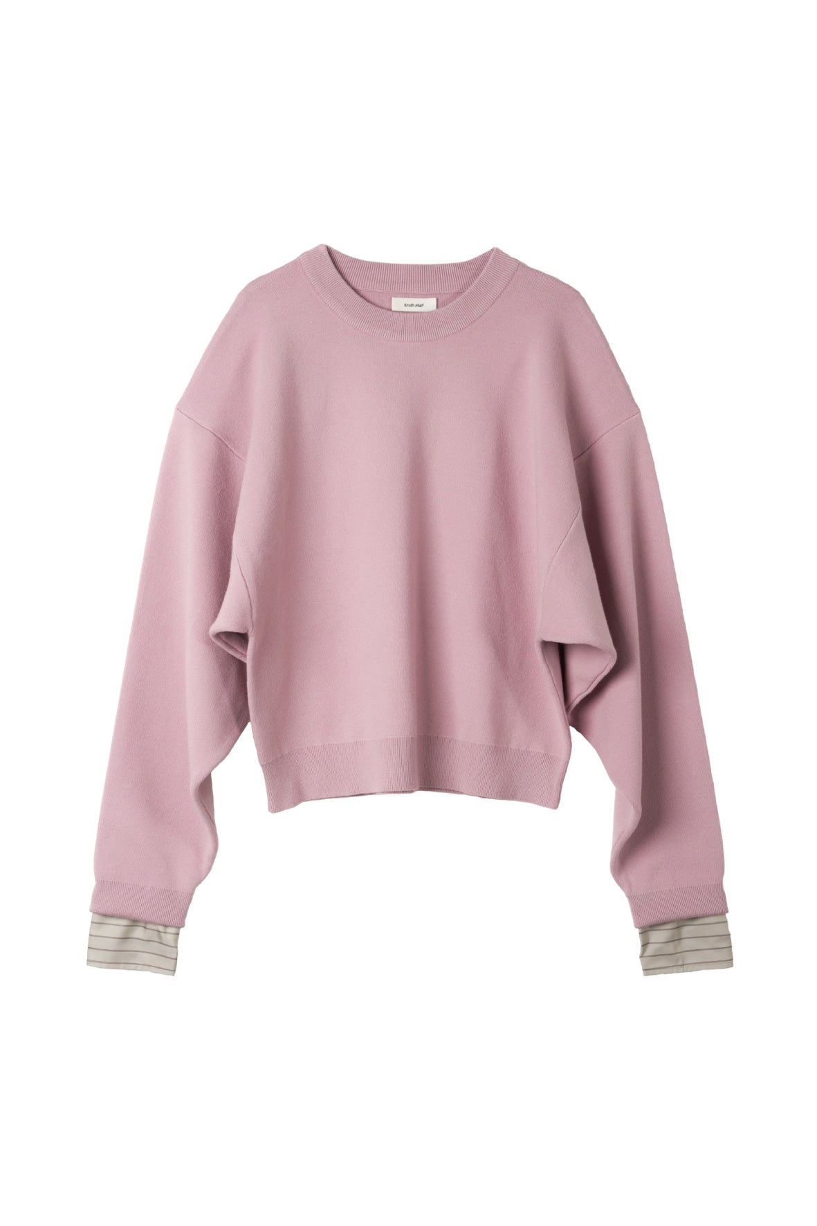 2way cuffs normcore knit(unisex)/pink