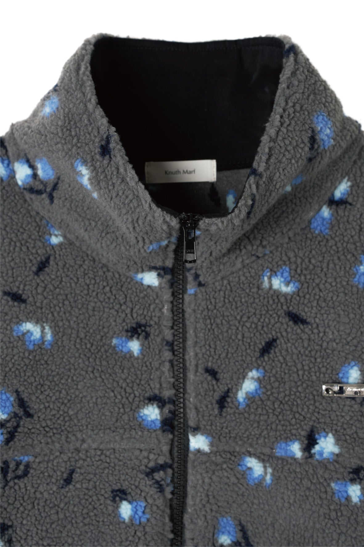 flower boa fleece(unisex)/gray
