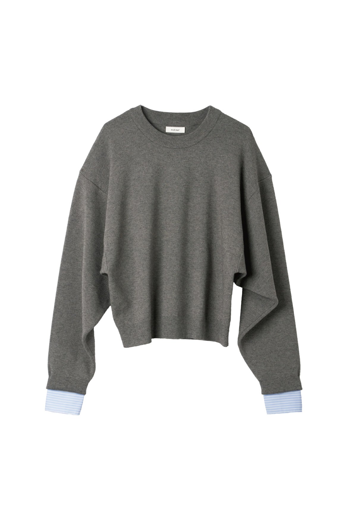 2way cuffs normcore knit(unisex)/gray