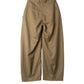 cling draped  pants(unisex)/brown