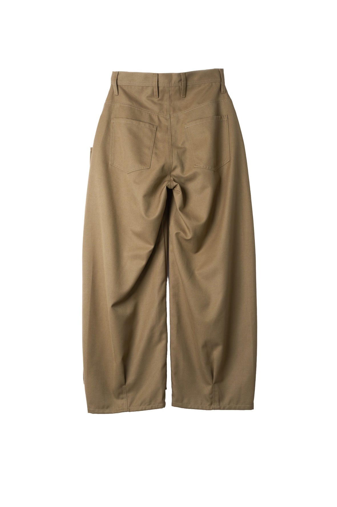 cling draped  pants(unisex)/brown