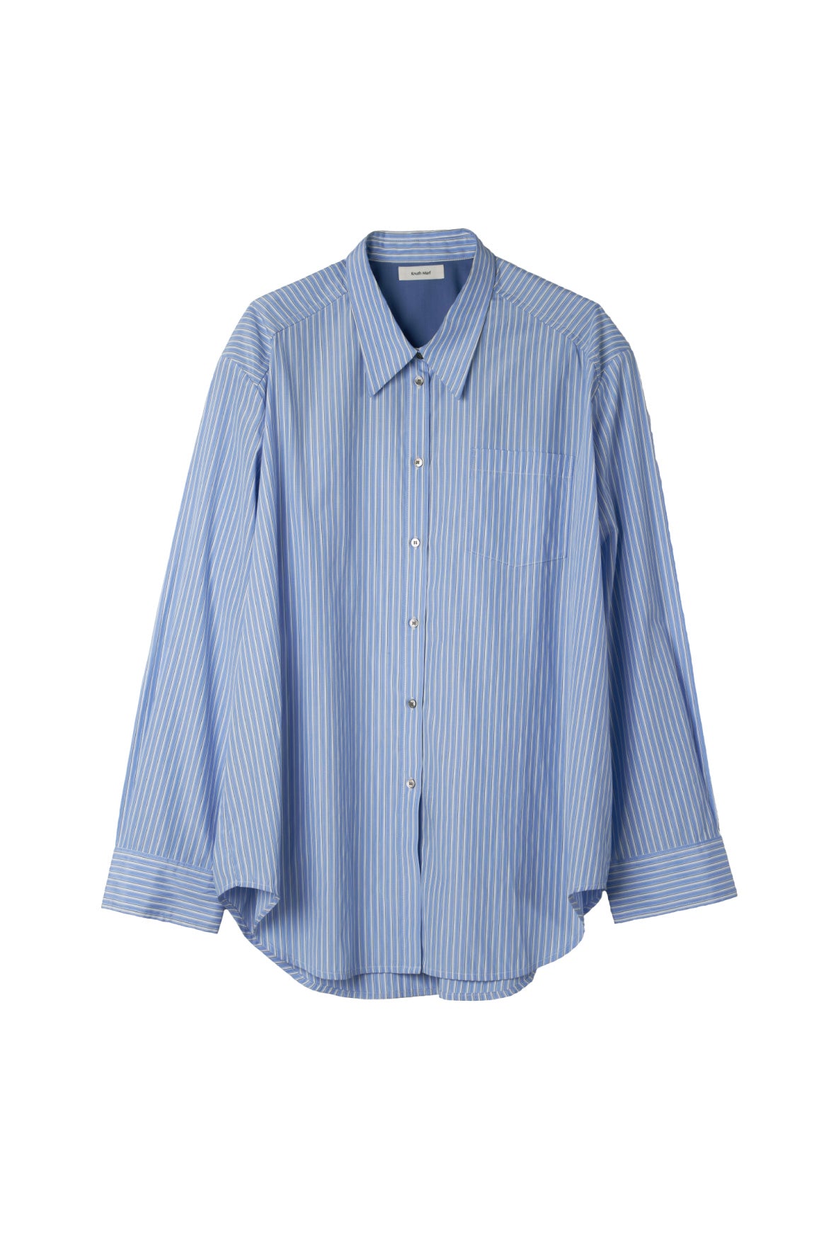 label over shirt(unisex)/blue