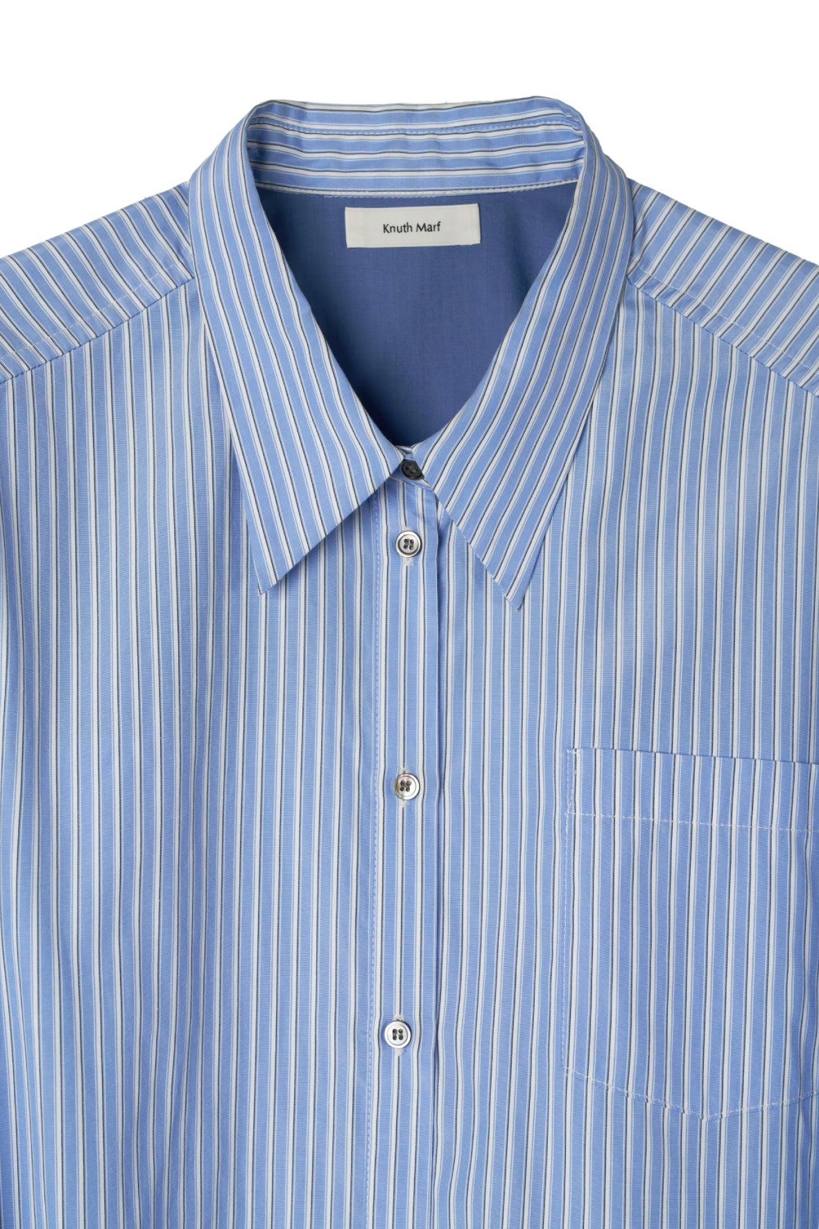 label over shirt(unisex)/blue