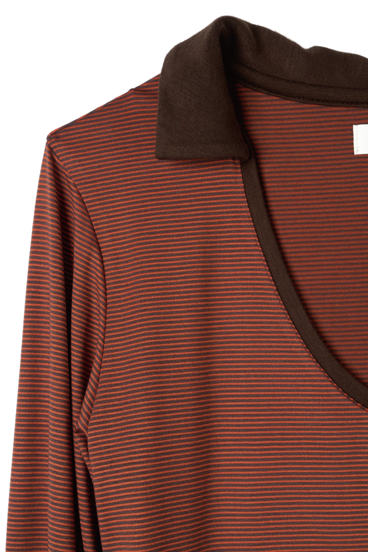 u-neck slim top/orange