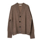 2-piece cardigan/brown