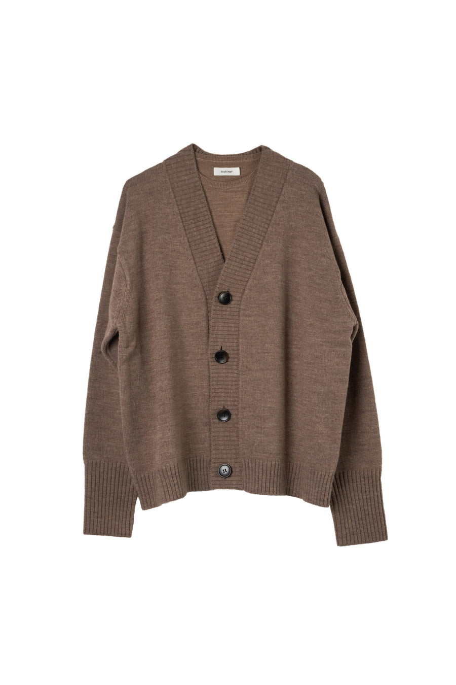 2-piece cardigan/brown
