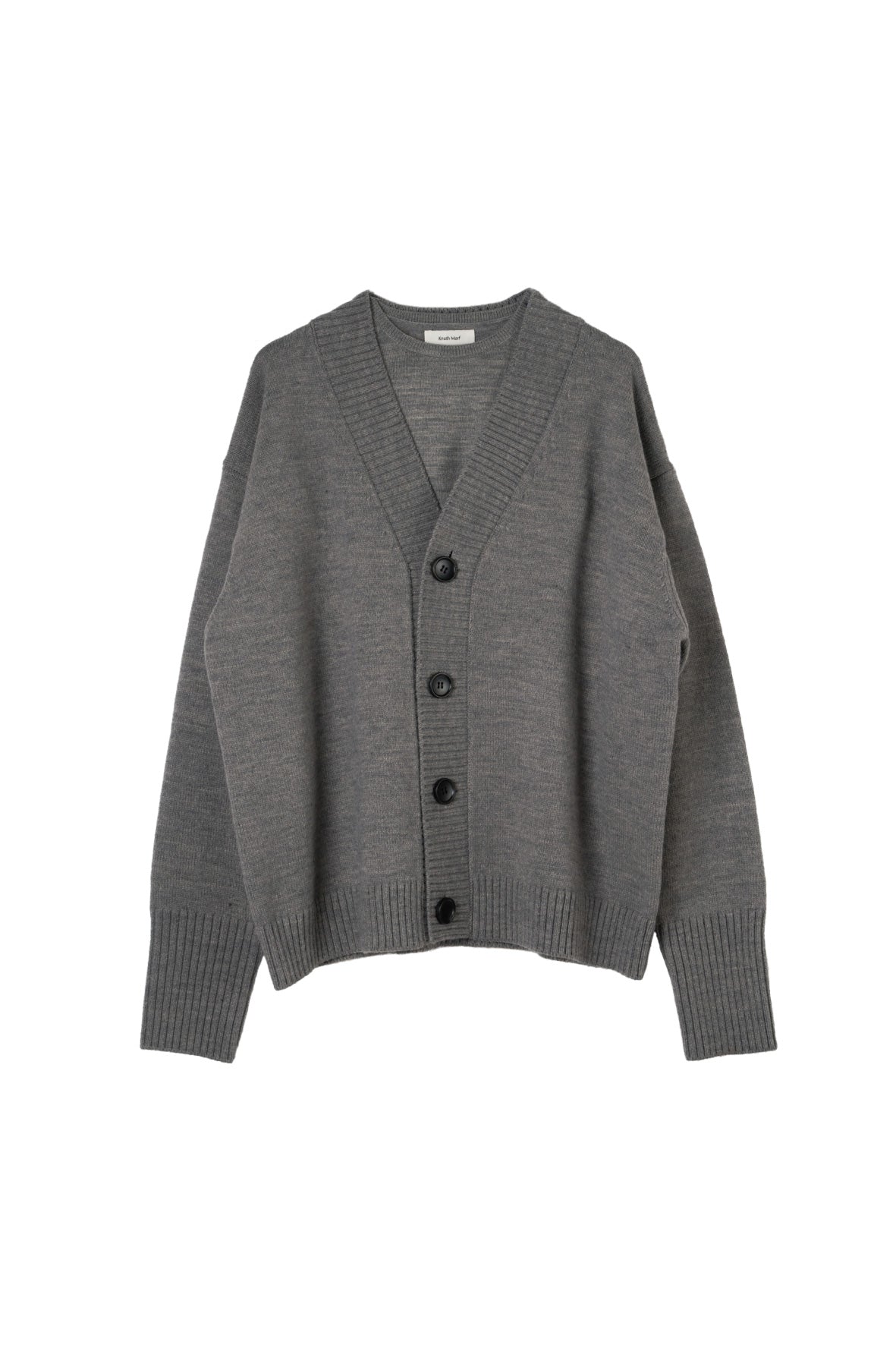 2-piece cardigan/gray