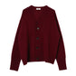 2-piece cardigan/red