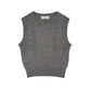 2-piece cardigan/gray