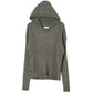 rib hoodie boucle knit/khaki
