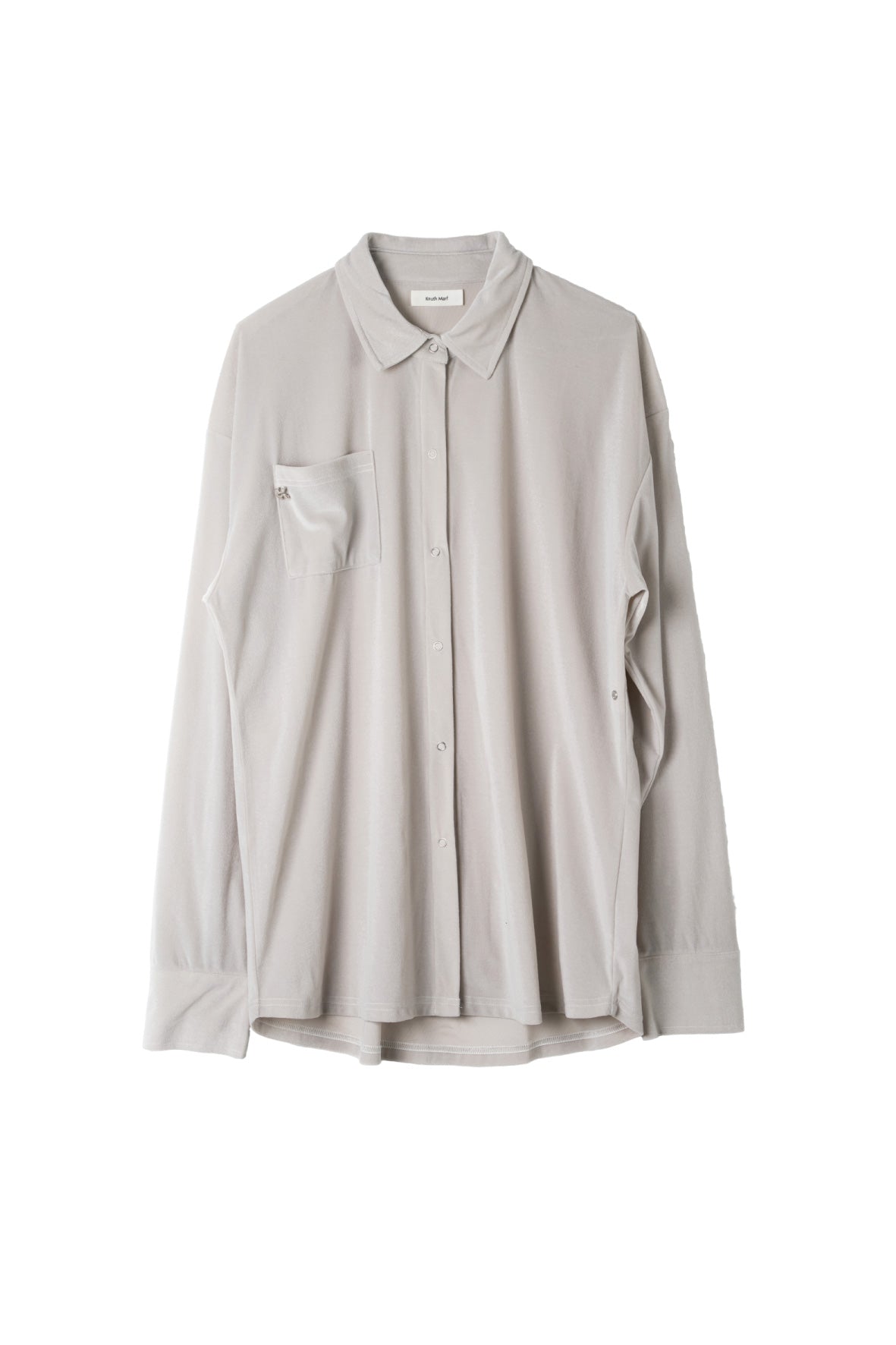 2way velour shirt/lightgray