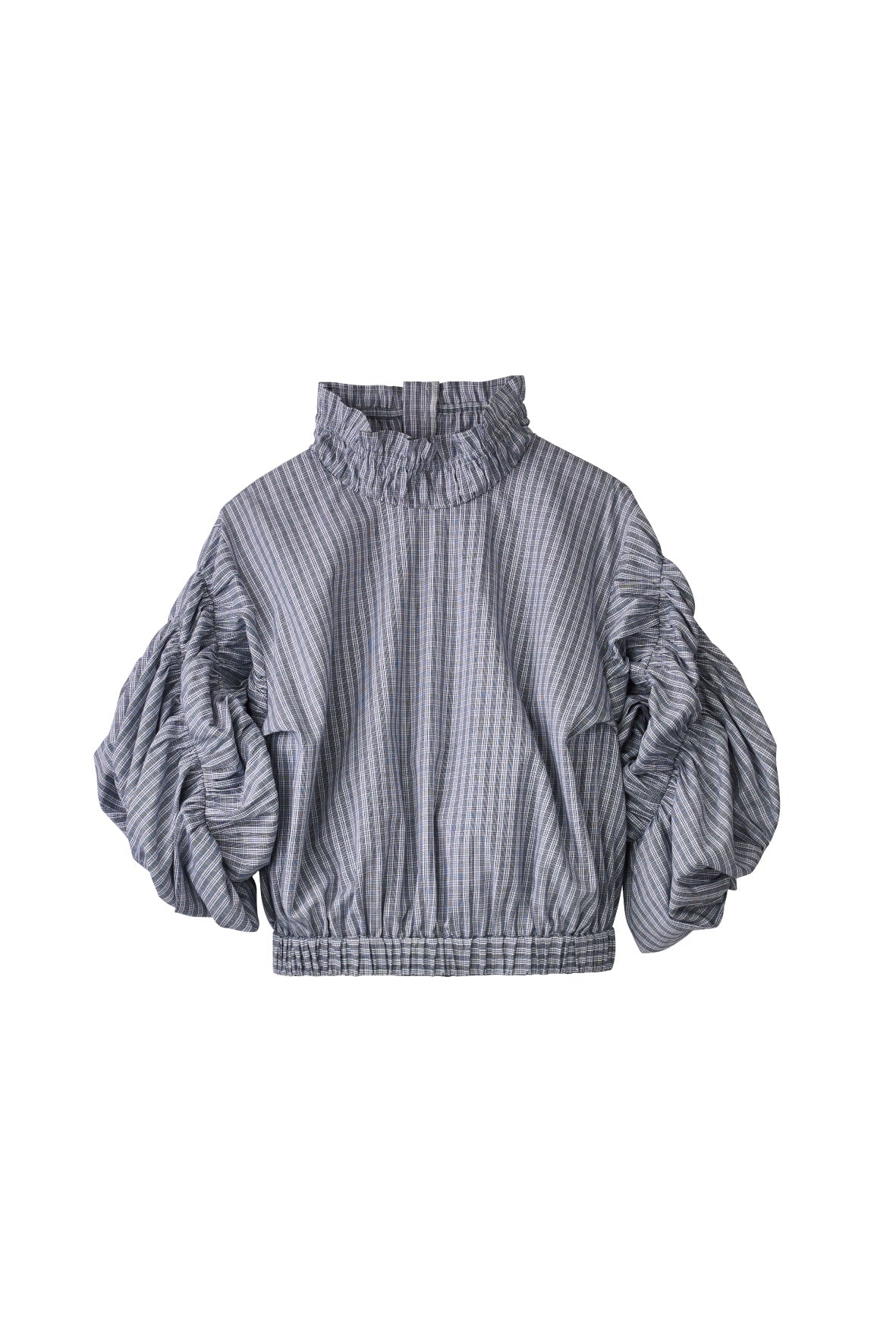 many way frill blouse/check